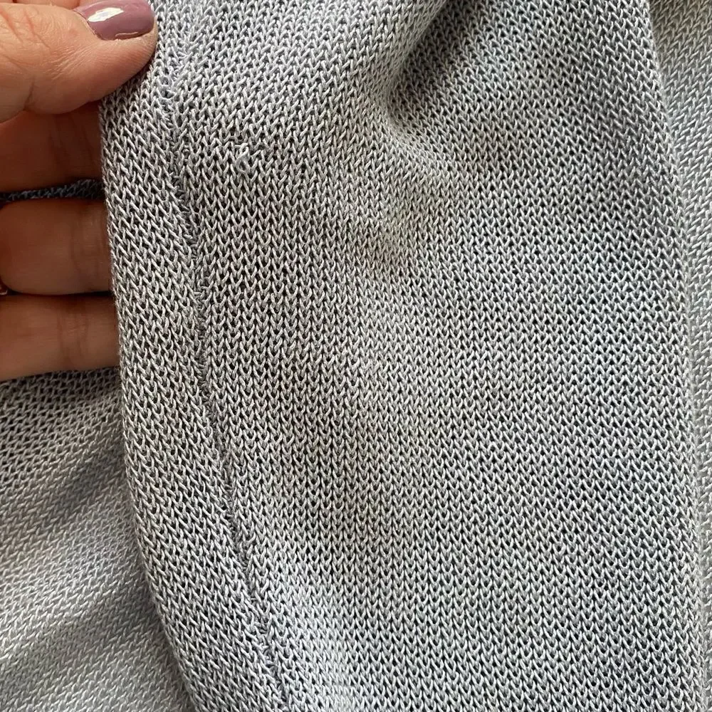 Tahari Pale Blue Lightweight Open Front Cardigan Sweater Size Small